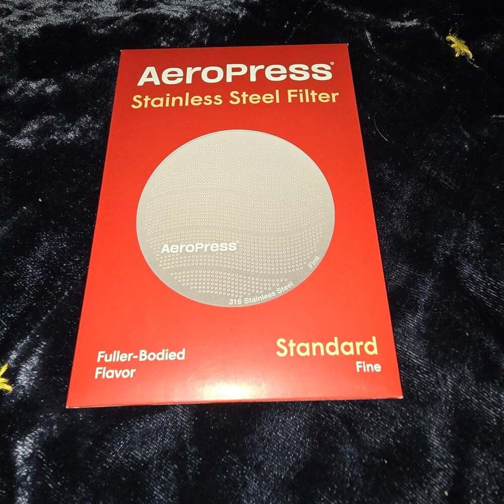 OM AeroPress Reusable Stainless Steel Filter Fine for Standard Original Clear Go